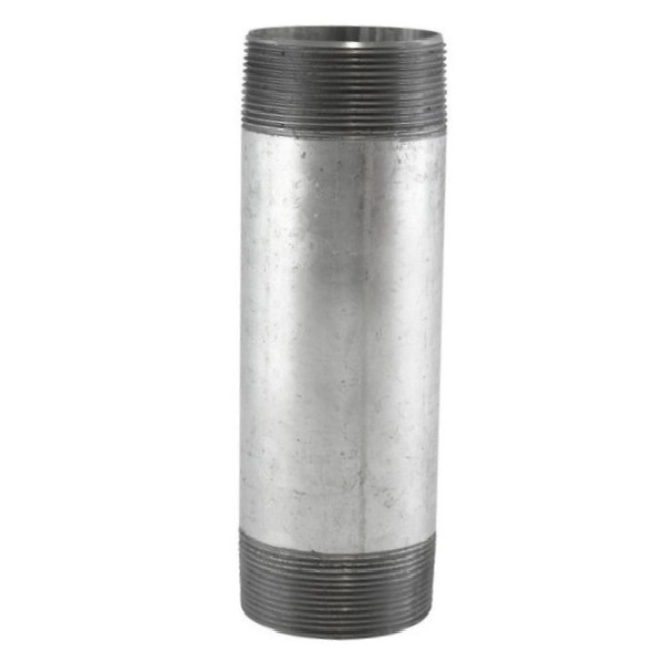 Niple galvanizado macho de 2" x 8"