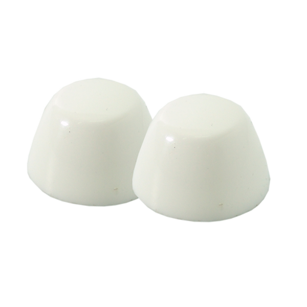 Cubre tornillos color blanco para inodoro - 2 unidades