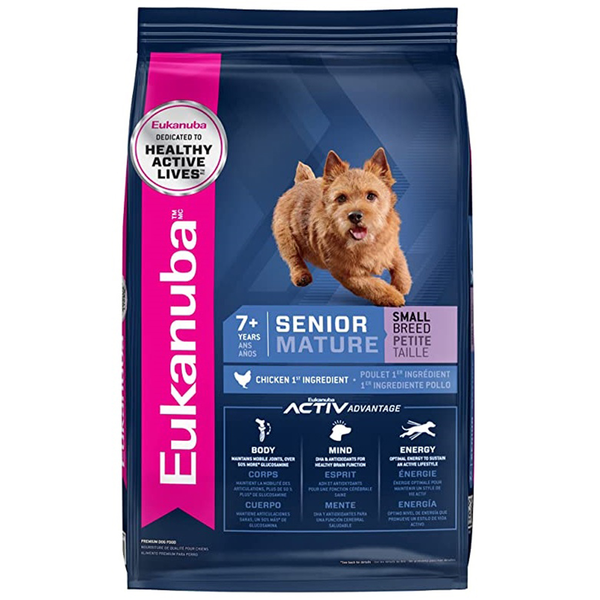 Alimento seco de 4.5lb para perro adulto senior raza pequeña