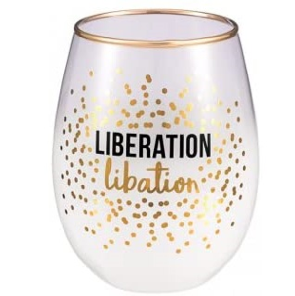 Vaso de vino de 18oz Liberation Libation