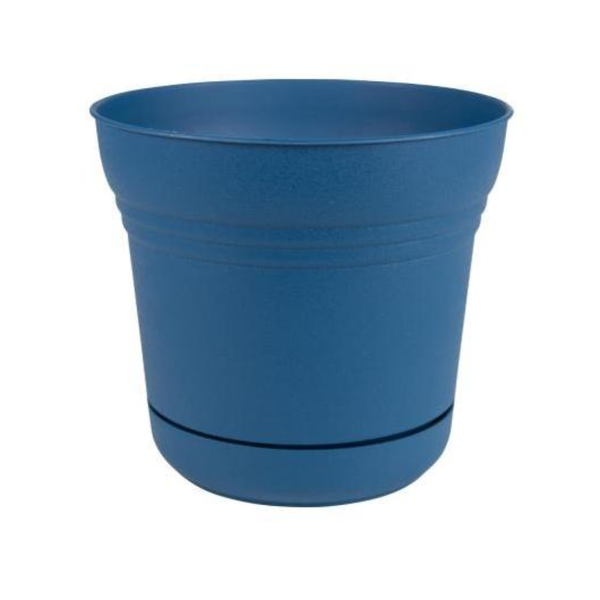 Pote plástico Aegean de 9.5" color azul