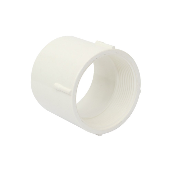 Adaptador PVC hembra de 2-1/2" con rosca para tuberías y conexiones
