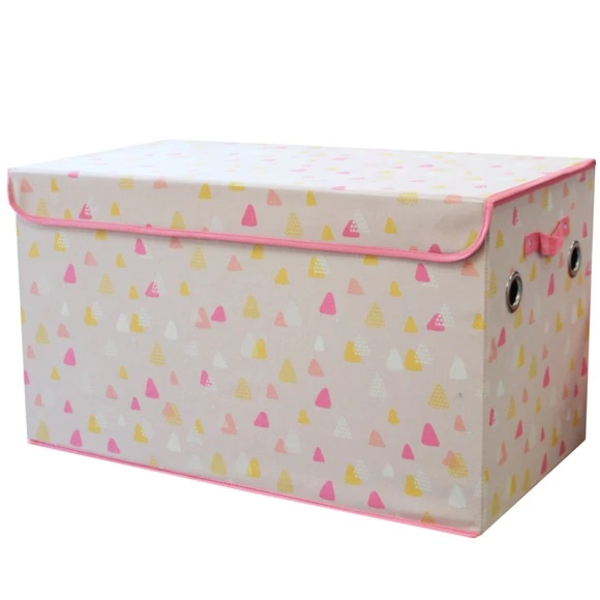 Caja de almacenamiento plegable XL color rosado