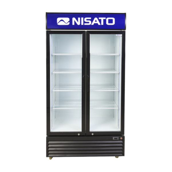 Refrigerador vitrina 23pies³ de 2 puertas color negro