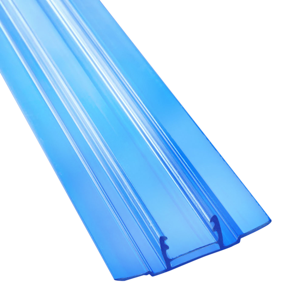 Perfil base de policarbonato azul de 2.44m