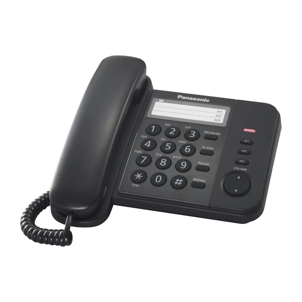 Teléfono alámbrico KX-TS520LXB de color negro