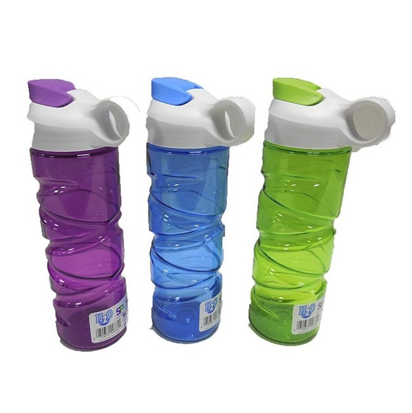 Botella plástica de agua de 18oz colores surtidos