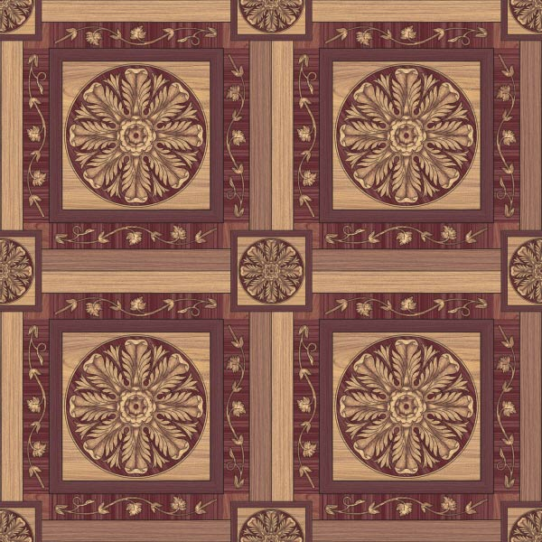 Linóleo de polivinilo con diseño de cuadro de color marrón