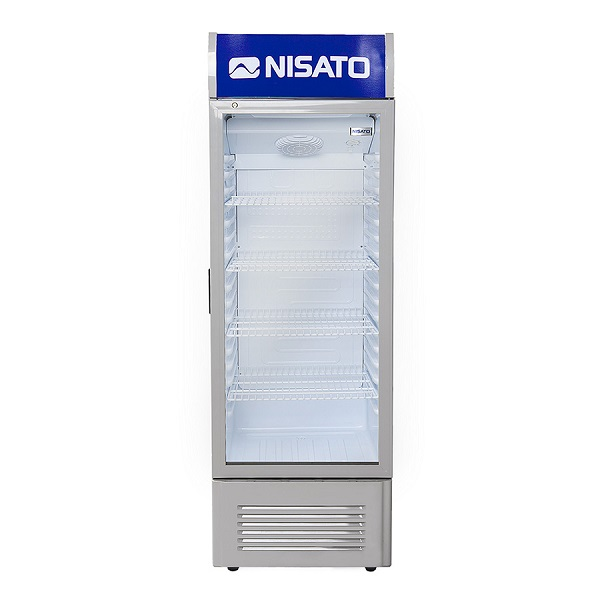 Refrigerador vitrina de 18 pies³ color gris