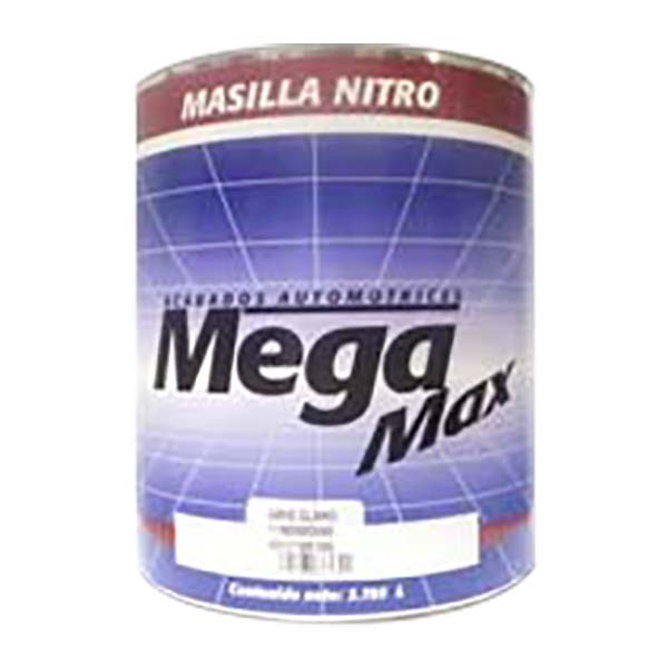 Masilla nitrocelulosa Mega Max  para uso automotriz de 1/4gl