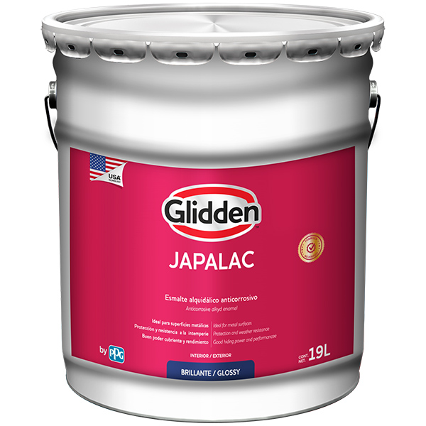 Pintura esmalte alquidálico anticorrosivo Japalac color blanco 5gl