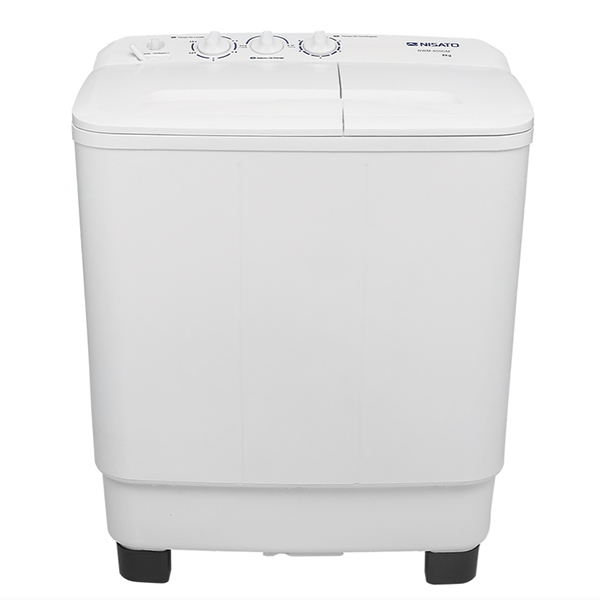 Lavadora semiautomática de carga superior de 8kg color blanco