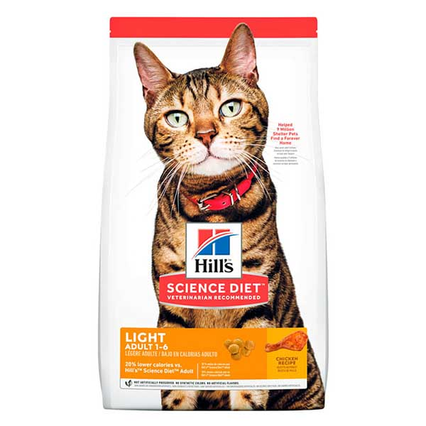 Alimento seco Light Adult 1-6 de 1.81kg para gato adulto