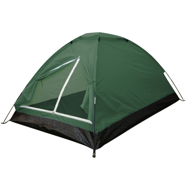 Tienda de acampar de 180mm x 100mm color verde - 4 personas