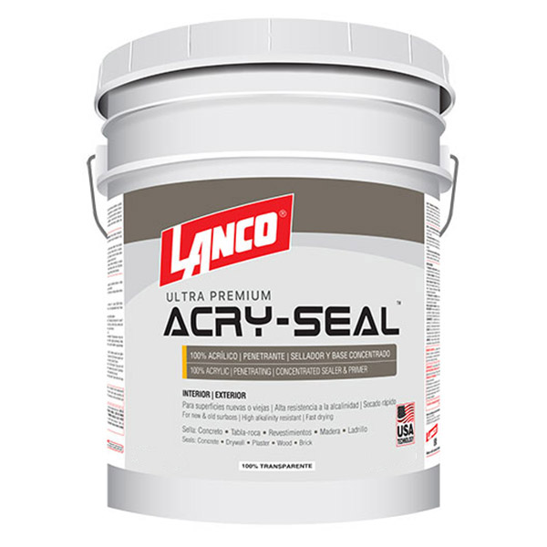 Sellador transparente Acry-Seal para concreto de 5gl