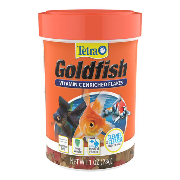Alimento tipo hojuelas de 28g para peces dorado