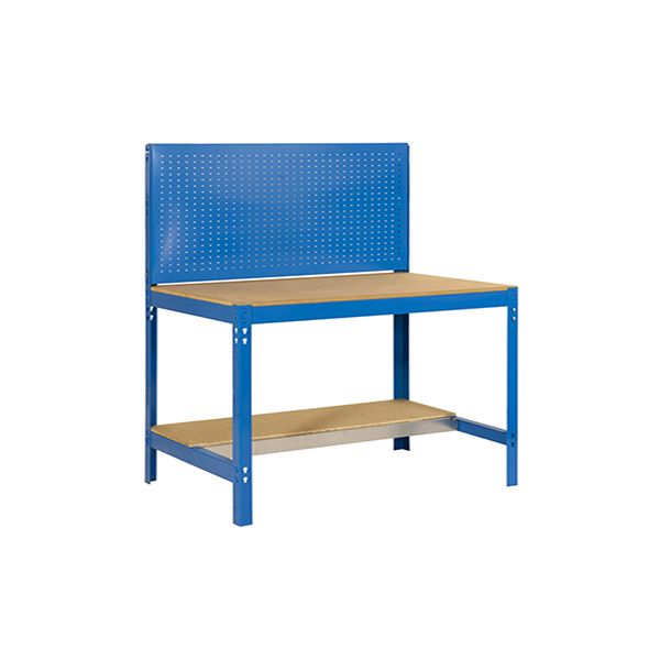 Mesa metálica de trabajo Simonwork BT2 1200 color azul/madera