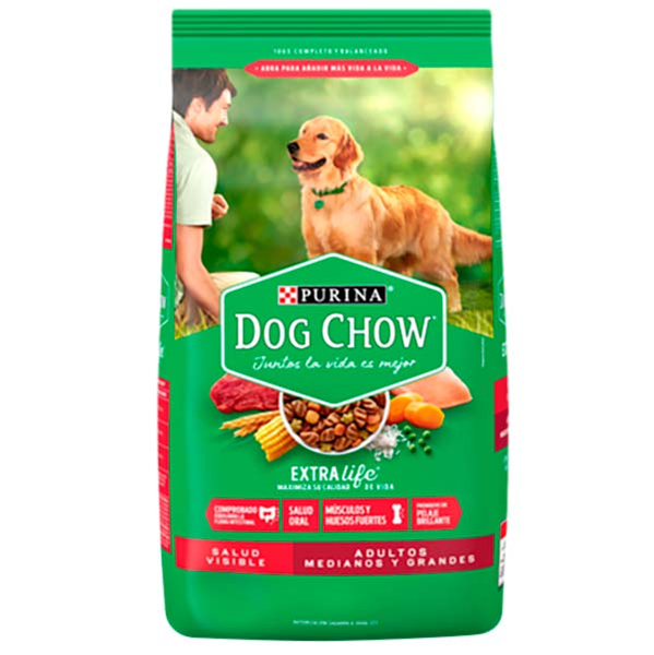 Alimento seco Dog Chow 15kg para perro adulto raza mediana y grande