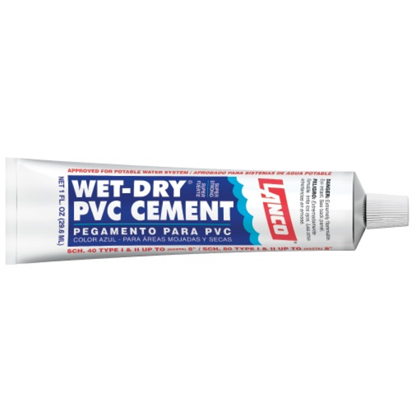 Cemento de PVC Wet-Dry de 1oz
