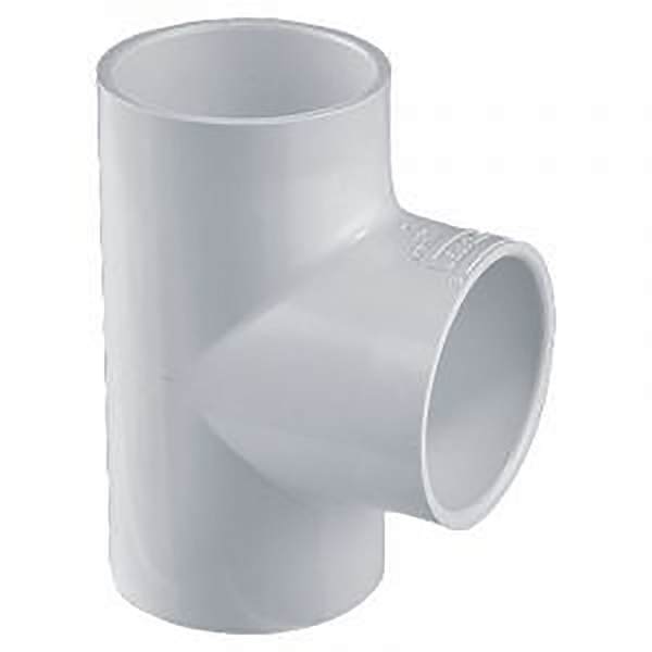 Tee PVC de 1-1/2" para tuberías y conexiones