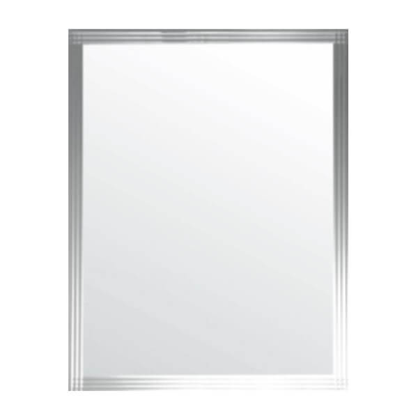 Espejo rectangular de baño de 120cm x 60cm de montaje en pared