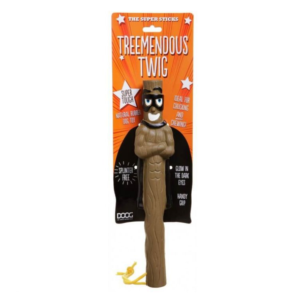 Juguete de ramita Twig color chocolate para perro