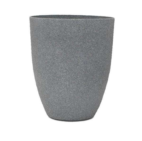 Pote de plástico slate stone de 35cm x 35cm x 43cm de color gris