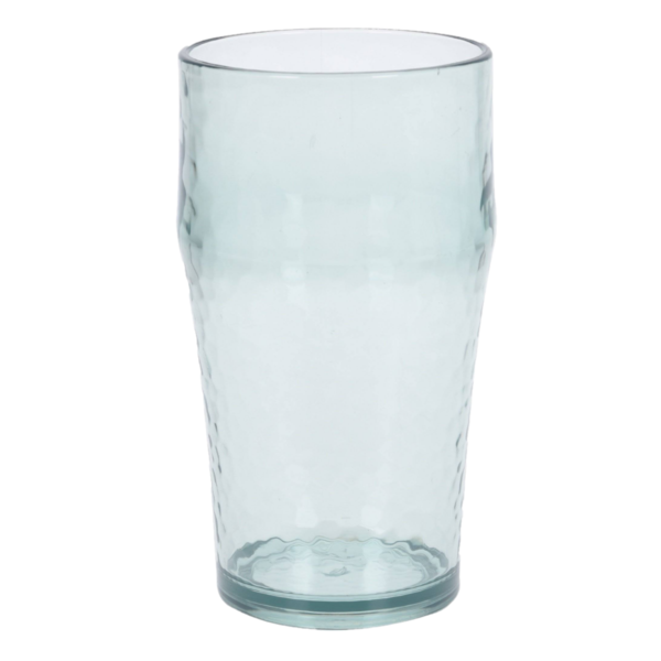 Vaso plastico 18.6oz con diseño de relieve transparente
