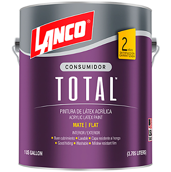 Pintura acrílica total latex tyrol de 1gl LANCO