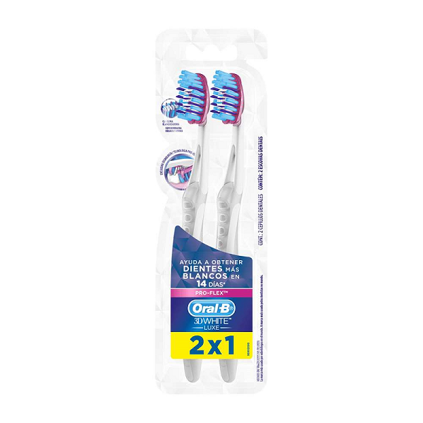 Cepillo dental Oral B 3D white de 2 unidades