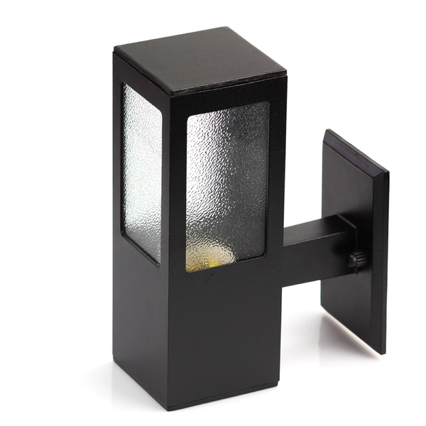 Lámpara de pared Garten negra mate 60W para exterior