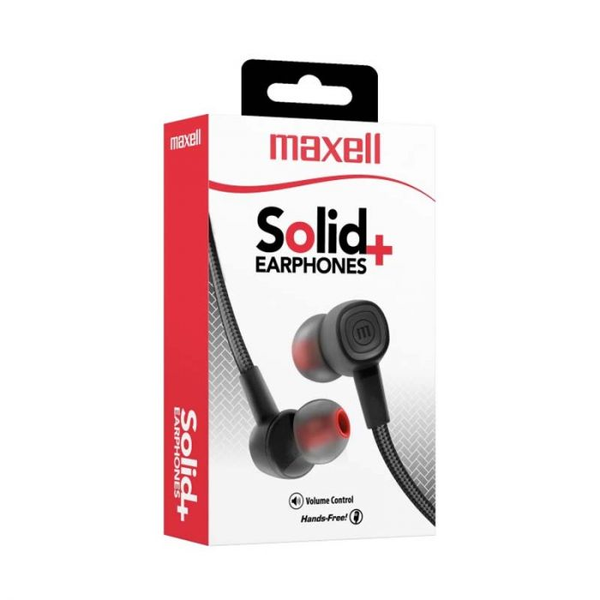 Audífonos Maxell Solid de color negro
