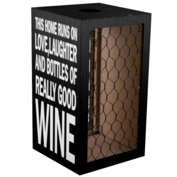 Caja para guardar corchos de vino cuadrada