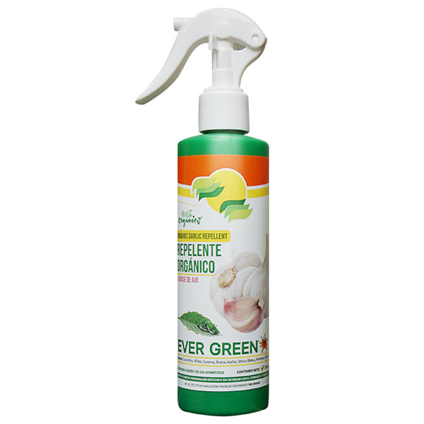 Repelente orgánico a base de ajo de 250ml para uso doméstico