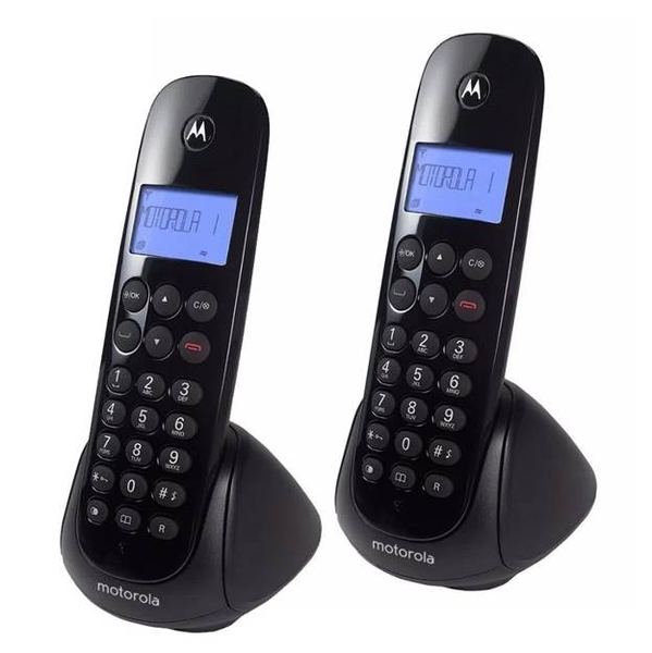 Juego de teléfono inalámbrico modelo M700-2 de color negro MOTOROLA