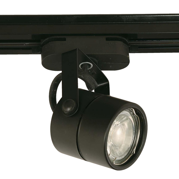 Lámpara de techo riel negra de 1 luz GU10 10W