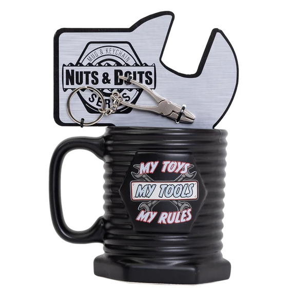 Taza My Tools color negro de 17oz