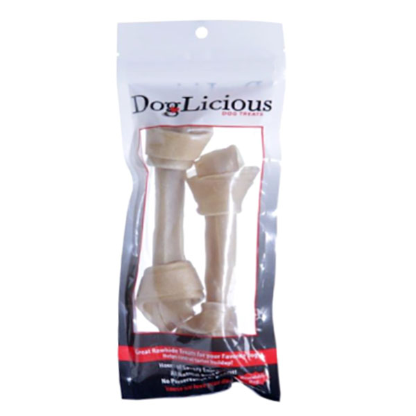 Huesos comestibles de 6.5" - 7" para perro sabor natural - 2 unidades