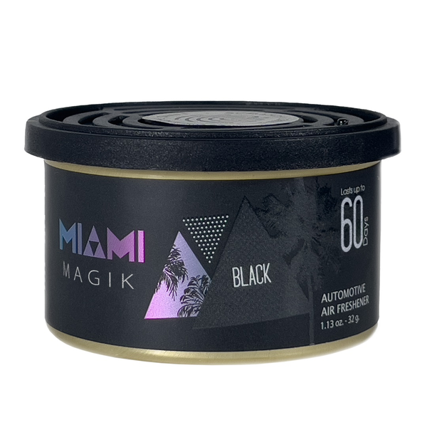 Ambientador en lata Miami Magik aroma Black Ice de 1.13oz para auto