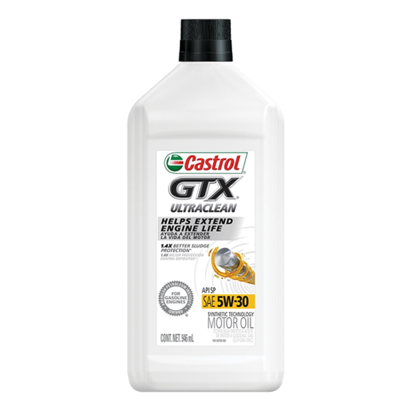 Aceite sintético GTX Ultra Clean 5W30 de 1/4gl para automóvil