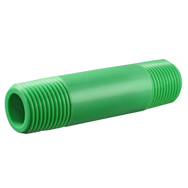 Niple de PPR de 1/2" NPT x 2" verde