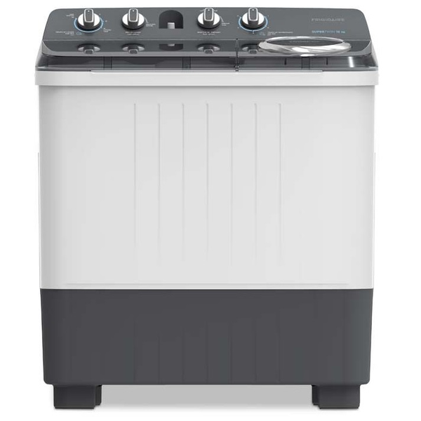 Lavadora semiautomática de carga superior de 12kg color gris/blanco