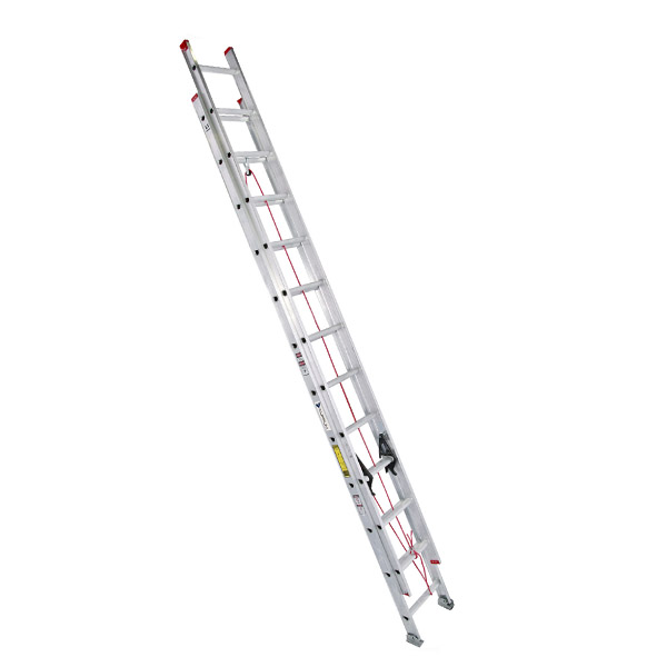 Escalera extensible de 2 tramos de fibra de vidrio 14+14 Peldaños - Alevan