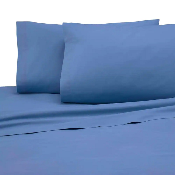 Juego de sábana T225 tamaño full color azul