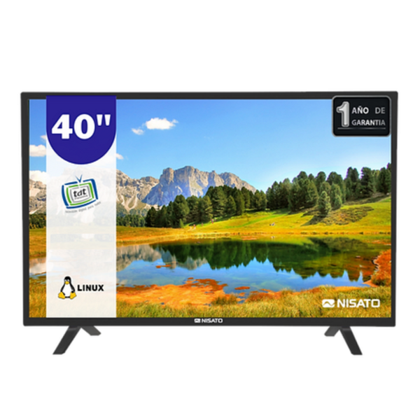 TV Nisato Smart de 40" LED UHD-4K NLED-40VDLE