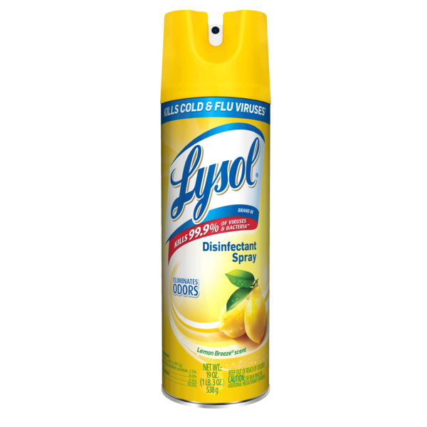 Desinfectante en spray lemon breeze 19oz Lysol