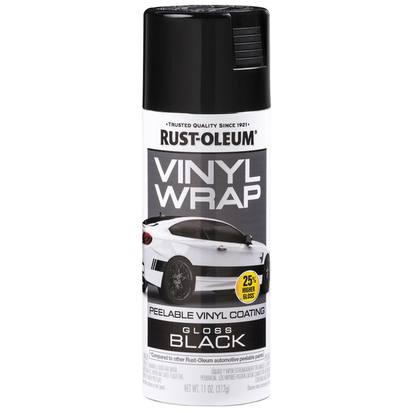 Spray automotriz Vinyl Wrap color negro de 11oz