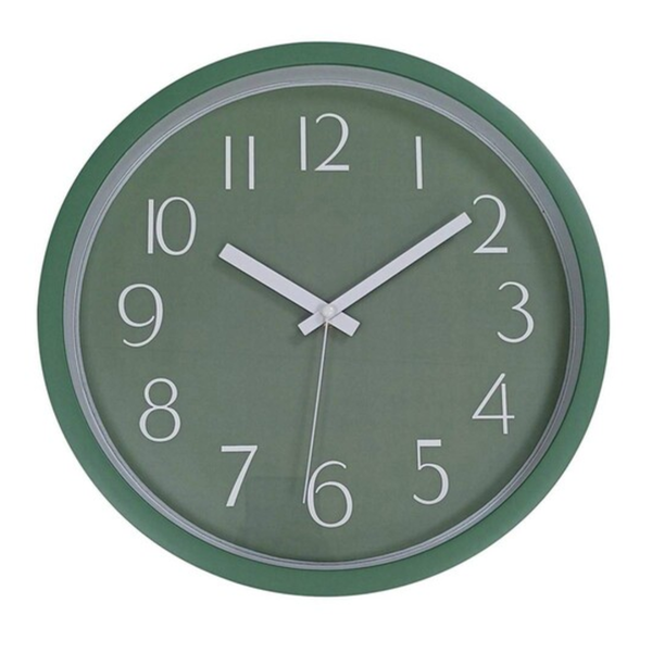 Reloj de pared 30" redondo decorativo color verde