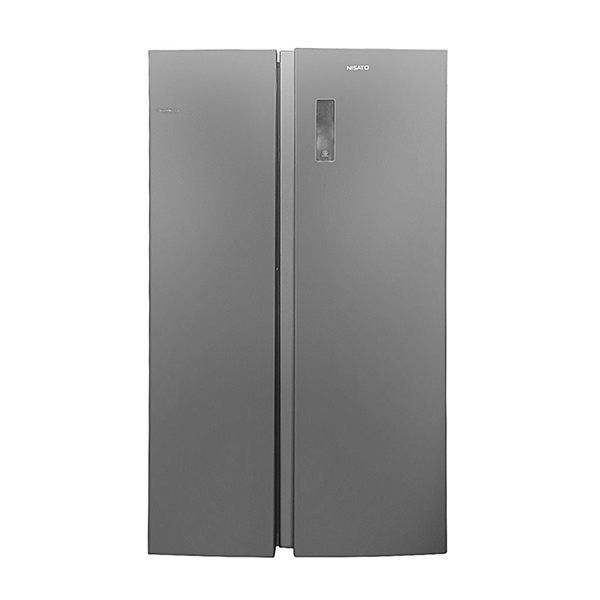 Refrigerador Side by Side de 2 puertas 20p3 color gris NISATO