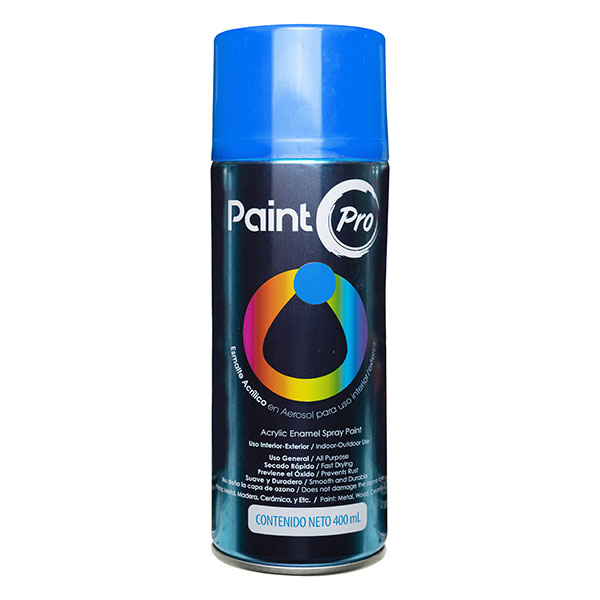 Pintura de esmalte acrílico en aerosol de 400ml color azul medio